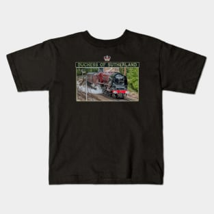 LMS Duchess Of Sutherland and Nameplate Kids T-Shirt